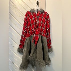 Spirit Halloween Little Girl Wolf Costume, size medium